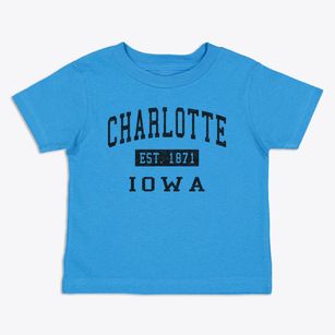 Charlotte Iowa Classic Established Toddler T-Shirt