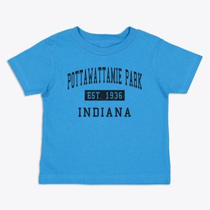 Pottawattamie Park Indiana Classic Established Toddler T-Shirt
