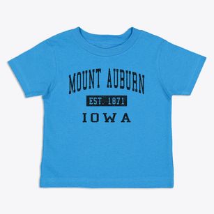 Mount Auburn Iowa Classic Established Toddler T-Shirt