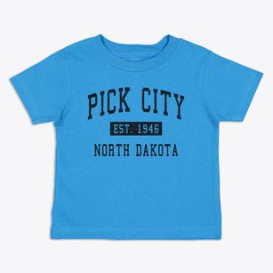 Pick City North Dakota Classic Established Toddler T-Shirt