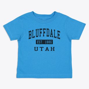 Bluffdale Utah Classic Established Toddler T-Shirt