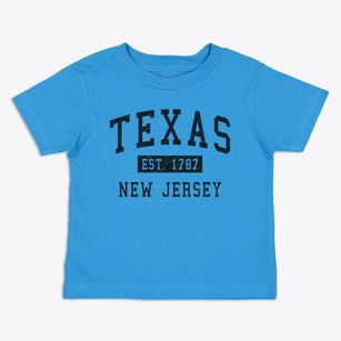 Texas New Jersey Classic Established Toddler T-Shirt