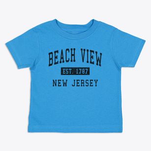 Beach View New Jersey Classic Established Toddler T-Shirt