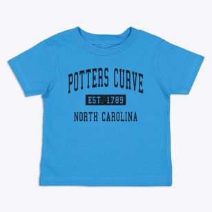 Potters Curve North Carolina Classic Established Toddler T-Shirt