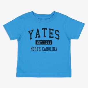 Yates North Carolina Classic Established Toddler T-Shirt