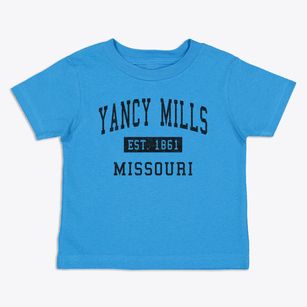Yancy Mills Missouri Classic Established Toddler T-Shirt