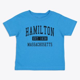 Hamilton Massachusetts Classic Established Toddler T-Shirt