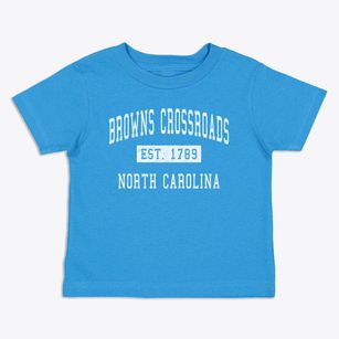 Browns Crossroads North Carolina Classic Established Toddler T-Shirt