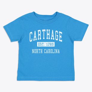 Carthage North Carolina Classic Established Toddler T-Shirt