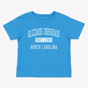 Blizzards Crossroads North Carolina Classic Established Toddler T-Shirt