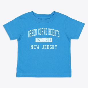 Green Curve Heights New Jersey Classic Established Toddler T-Shirt