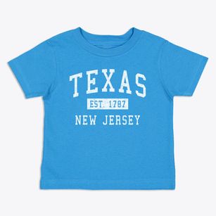 Texas New Jersey Classic Established Toddler T-Shirt