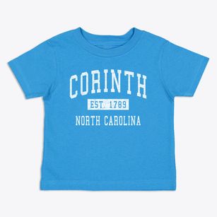 Corinth North Carolina Classic Established Toddler T-Shirt