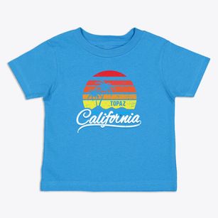 Topaz California Palm Tree Sunset Toddler T-Shirt