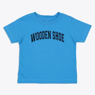 Wooden Shoe Nursery School Varsity Arch Toddler T-Shirt