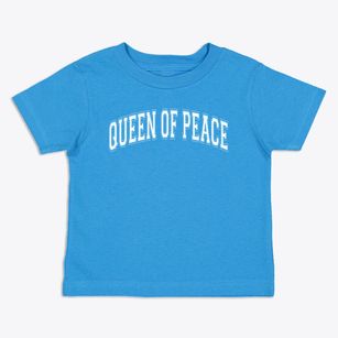 Queen Of Peace Catholic Church Varsity Arch Toddler T-Shirt