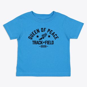 Queen Of Peace Catholic Academy Track and Field Toddler T-Shirt