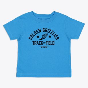 Oregon Golden Grizzlies Track and Field Toddler T-Shirt