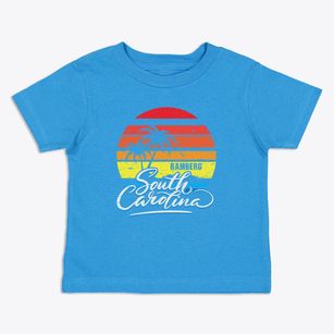 Bamberg South Carolina Palm Tree Sunset Toddler T-Shirt