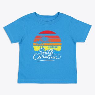 Landrum South Carolina Palm Tree Sunset Toddler T-Shirt