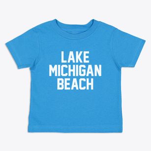 Lake Michigan Beach Michigan Classic Block Toddler T-Shirt