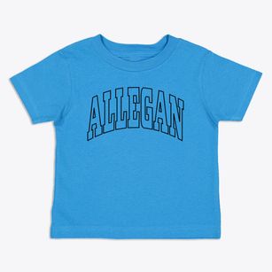 Allegan Michigan Trendy Block Toddler T-Shirt