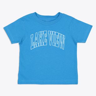 Lake View Iowa Trendy Block Toddler T-Shirt