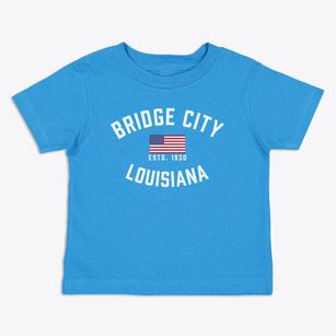 Bridge City Louisiana Patriot Toddler T-Shirt