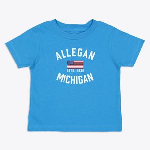 Allegan Michigan Patriot Toddler T-Shirt