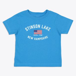 Stinson Lake New Hampshire Patriot Toddler T-Shirt