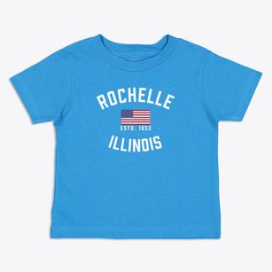 Rochelle Illinois Patriot Toddler T-Shirt