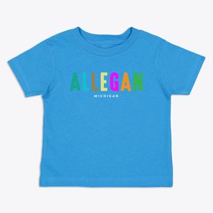 Allegan Michigan Color Pop Toddler T-Shirt
