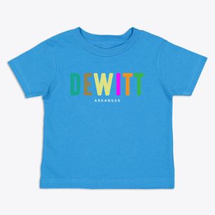 Dewitt Arkansas Color Pop Toddler T-Shirt