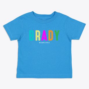 Brady Nebraska Color Pop Toddler T-Shirt