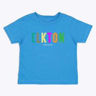 Elkton Oregon Color Pop Toddler T-Shirt