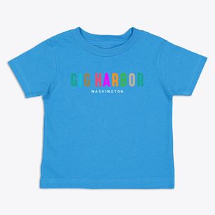 Gig Harbor Washington Color Pop Toddler T-Shirt