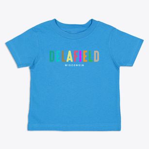 Delafield Wisconsin Color Pop Toddler T-Shirt