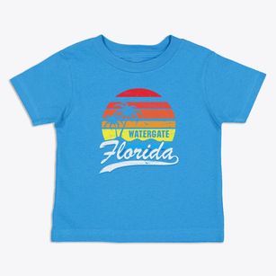 Watergate Florida Palm Tree Sunset Toddler T-Shirt
