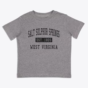 Salt Sulphur Springs West Virginia Classic Established Toddler T-Shirt