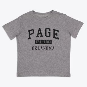 Page Oklahoma Classic Established Toddler T-Shirt