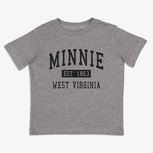 Minnie West Virginia Classic Established Toddler T-Shirt