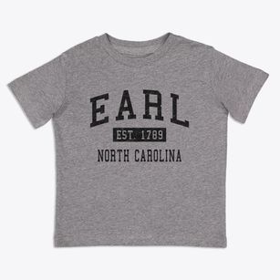 Earl North Carolina Classic Established Toddler T-Shirt