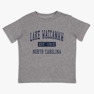 Lake Waccamaw North Carolina Classic Established Toddler T-Shirt