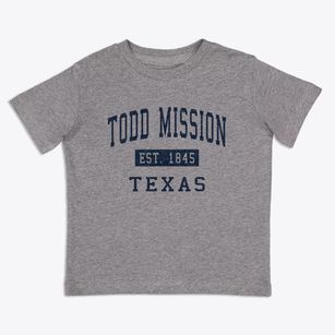 Todd Mission Texas Classic Established Toddler T-Shirt