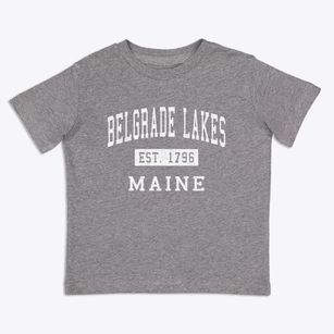 Belgrade Lakes Maine Classic Established Toddler T-Shirt