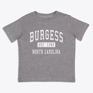 Burgess North Carolina Classic Established Toddler T-Shirt