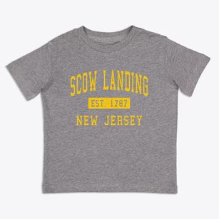 Scow Landing New Jersey Classic Established Toddler T-Shirt