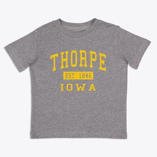 Thorpe Iowa Classic Established Toddler T-Shirt