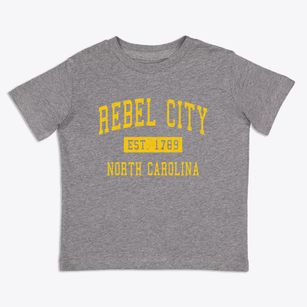 Rebel City North Carolina Classic Established Toddler T-Shirt