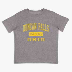 Duncan Falls Ohio Classic Established Toddler T-Shirt